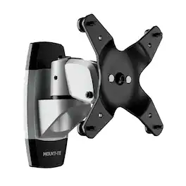 Mount-It! - CLiX Series Articulating Monitor Wall Mount for 13"-34" Screens, Swivel, Tilt - Silver