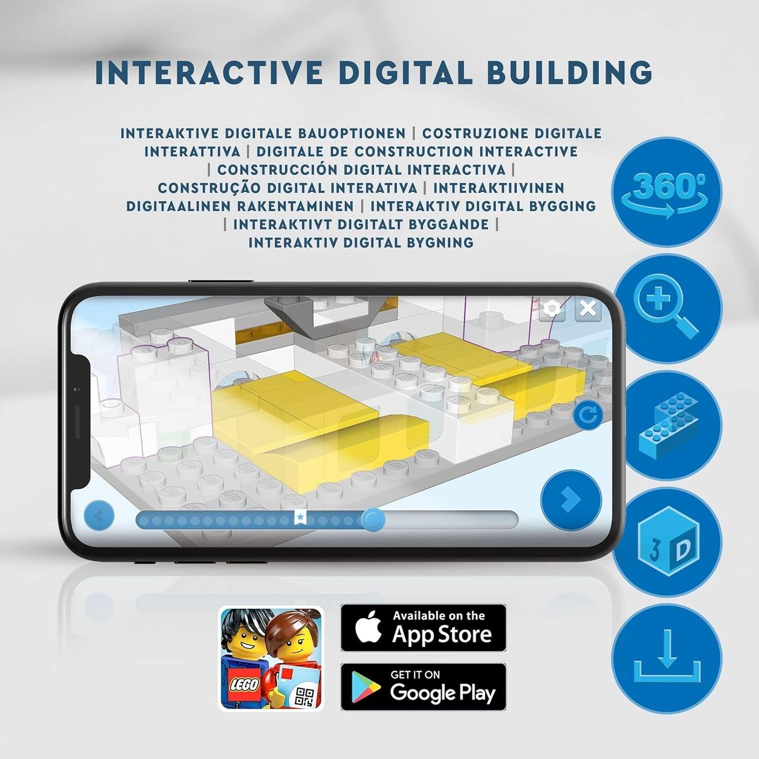 INTERACTIVE DIGITAL BUILDING

INTERAKTIVE DIGITALE BAUOPTIONEN | COSTRUZIONE DIGITALE INTERATTIVA | DIGITALE DE CONSTRUCTION INTERACTIVE | CONSTRUCCIÓN DIGITAL INTERACTIVA | CONSTRUO DIGITAL INTERATIVA | INTERAKTIVINEN 360 DIGITAALINEN RAKENTAMINEN | INTERAKTIV DIGITAL BYGGING | INTERAKTIVT DIGITALT BYGGANDE | INTERAKTIV DIGITAL BYGNING

Available on the App Store LEGO D0 Dr GET IT ON Google Play