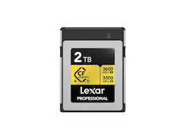 Lexar - 2TB Professional GOLD CFexpress - 4.0 Type B Card LCXEXP4002T-RNENG