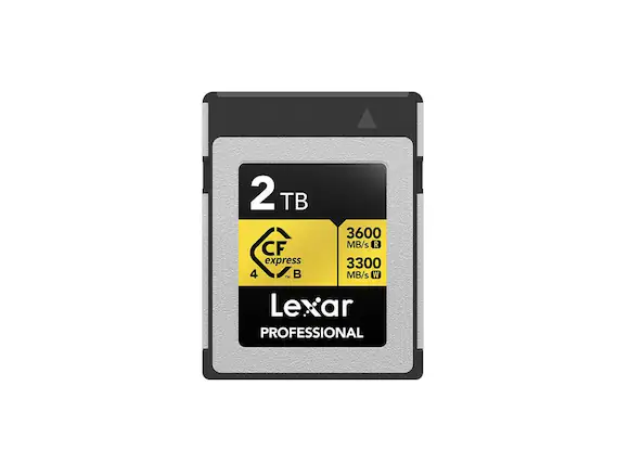 2 TB 3600 MB/s R CF express 3300 MB/s W Lexar PROFESSIONAL