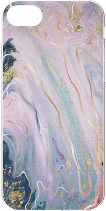 Front. Body Glove - Karma By Body Glove Marble Glitter Case - iPhone SE (2020-2022)/8/7/6s - Marble Glitter.