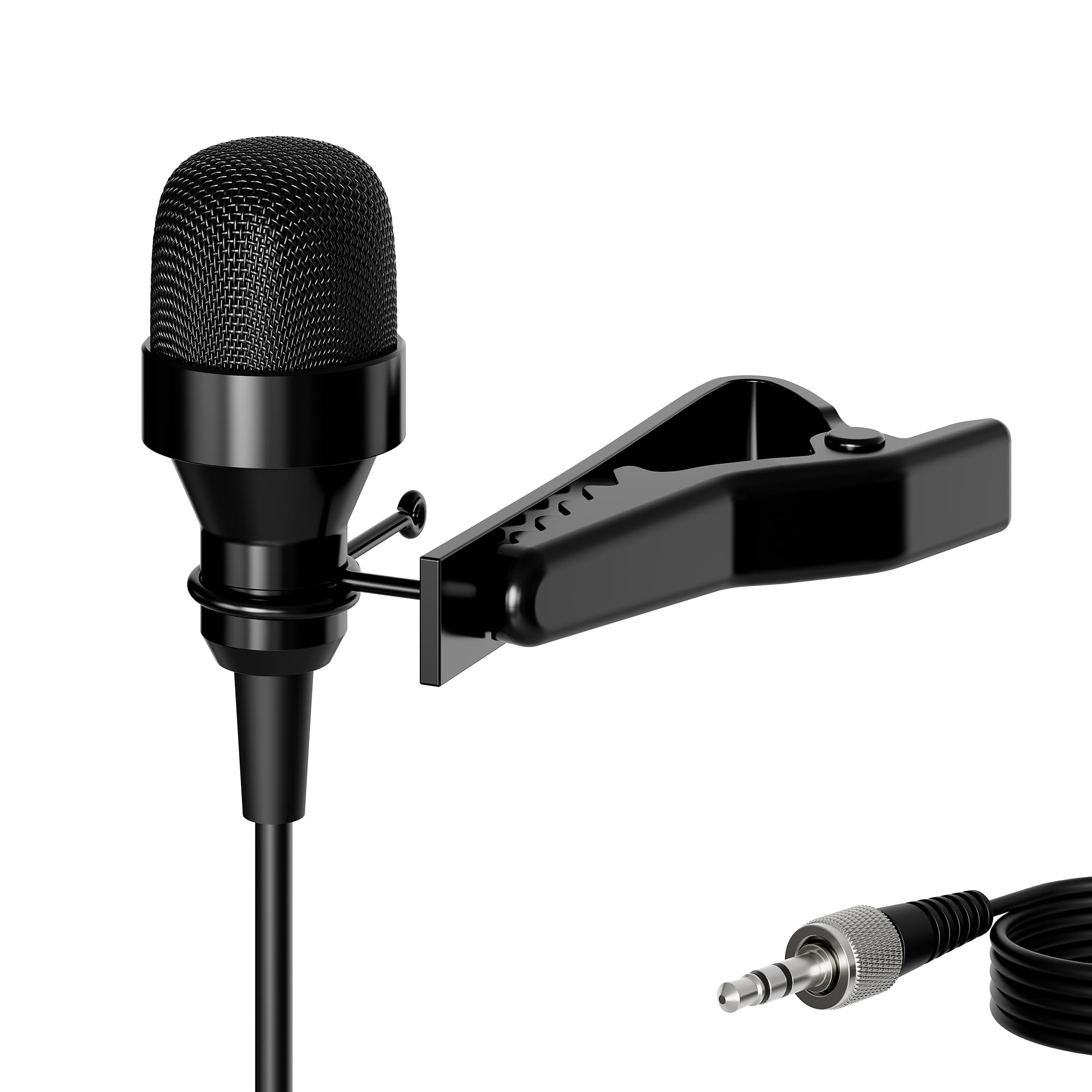 Front. TECH SAFARI - Pro Condenser Lavalier Lapel Microphone Mic j 017 Compatible With Sennheiser Wireless Transmitter Noise Can - Default.