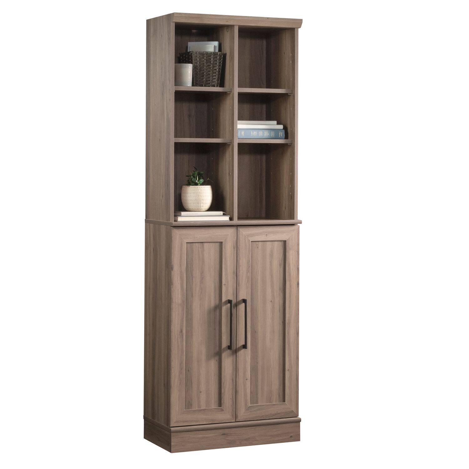 Front. Sauder - Sauder HomePlus Storage Cabinet Salt Oak finish - Salt Oak.
