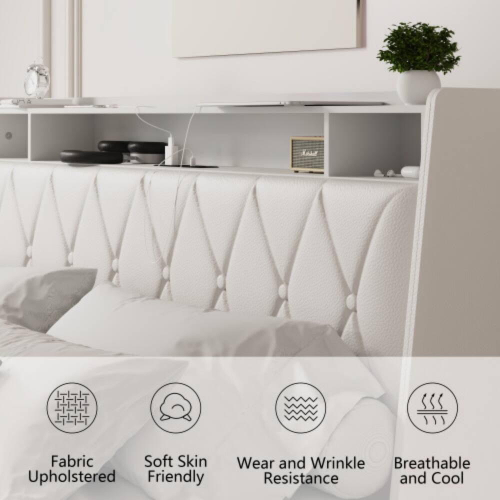 Fabric Upholstered  
Soft Skin Friendly  
Wear and Wrinkle Resistance  
Breathable and Cool
