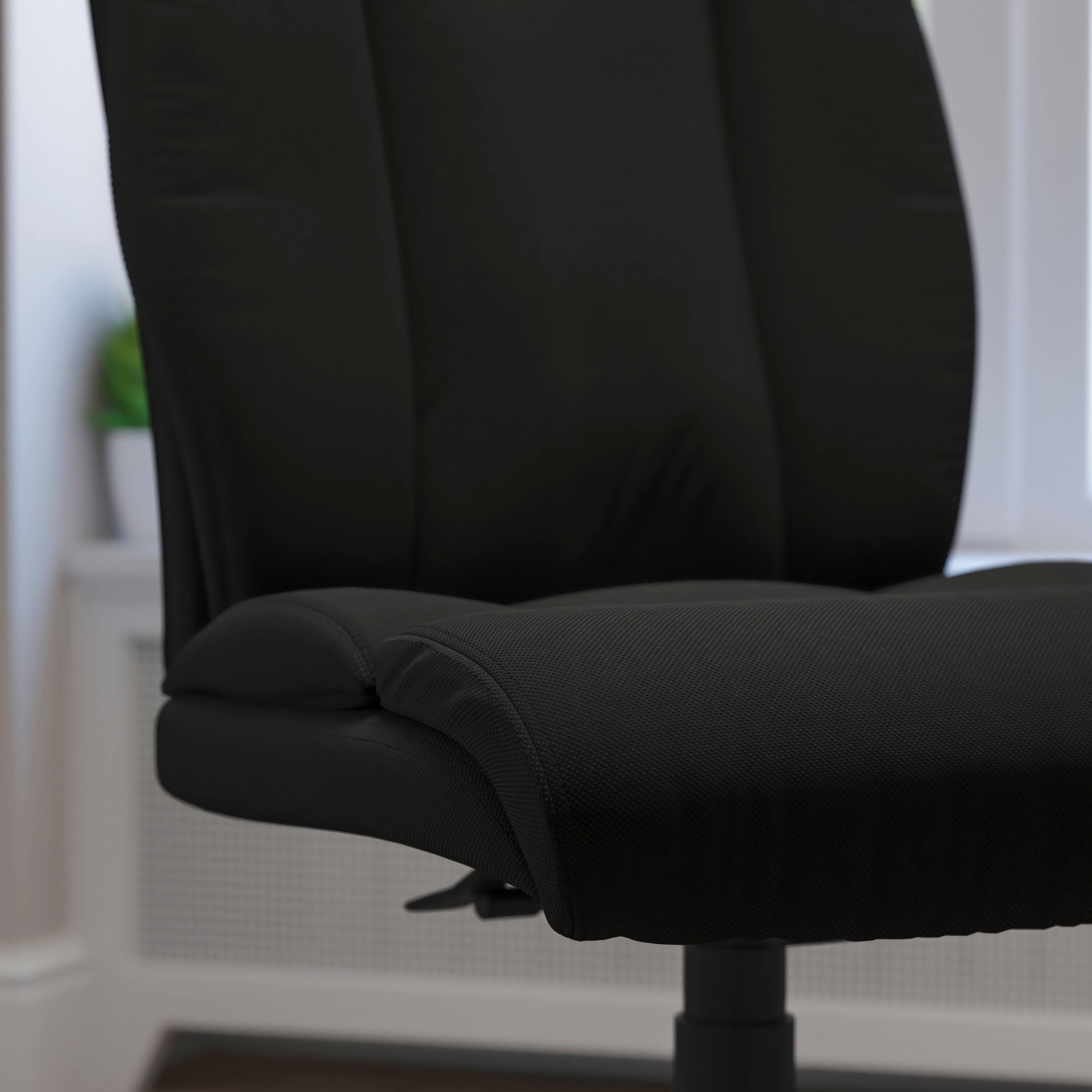 Alt View 2. Alamont Home - Hercules Contemporary Fabric Big & Tall Executive Swivel Office Chair with Headrest - Black Fabric.