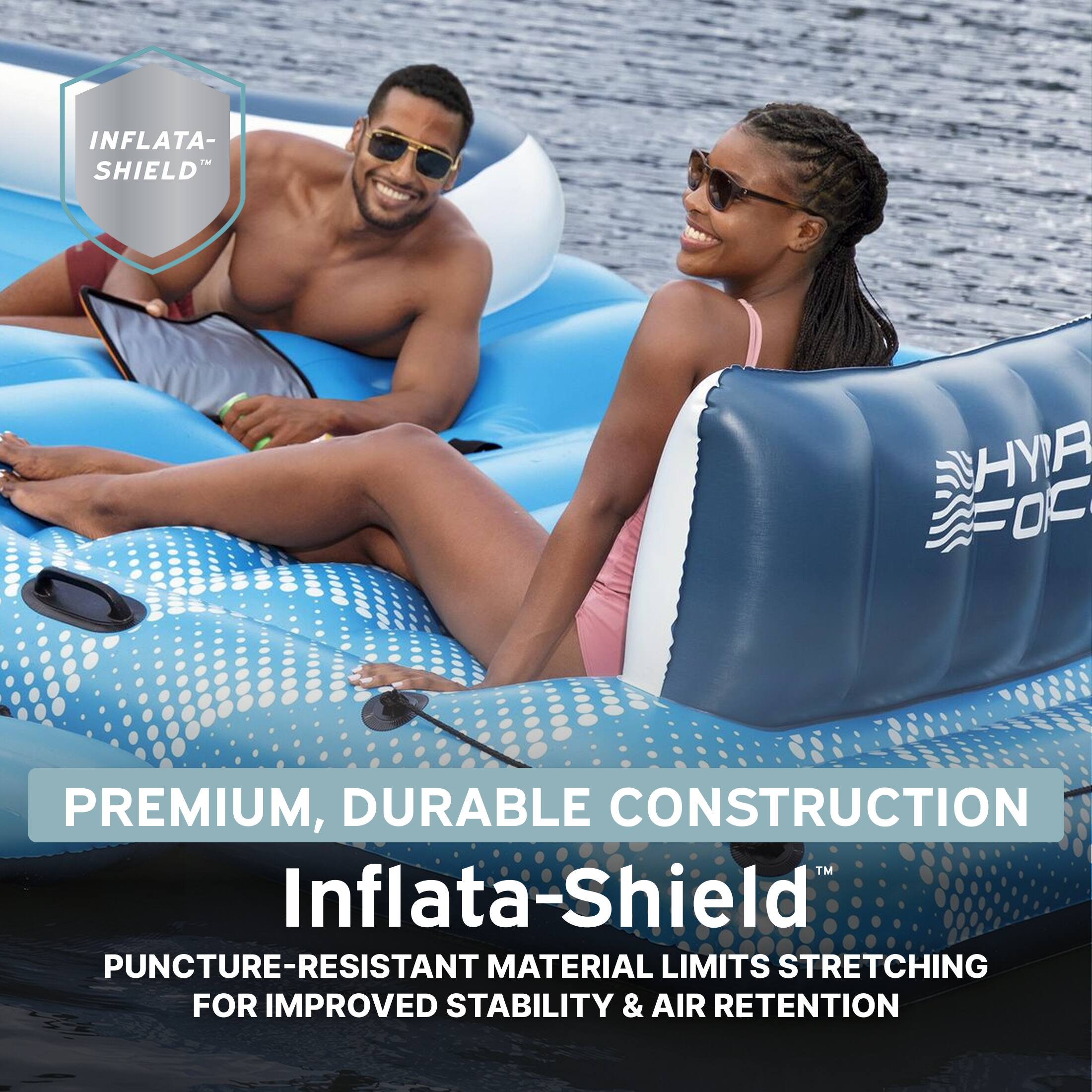 INFLATA-SHIELD  
HYDRA FOC  
PREMIUM, DURABLE CONSTRUCTION  
Inflata-Shield  
PUNCTURE-RESISTANT MATERIAL LIMITS STRETCHING FOR IMPROVED STABILITY & AIR RETENTION