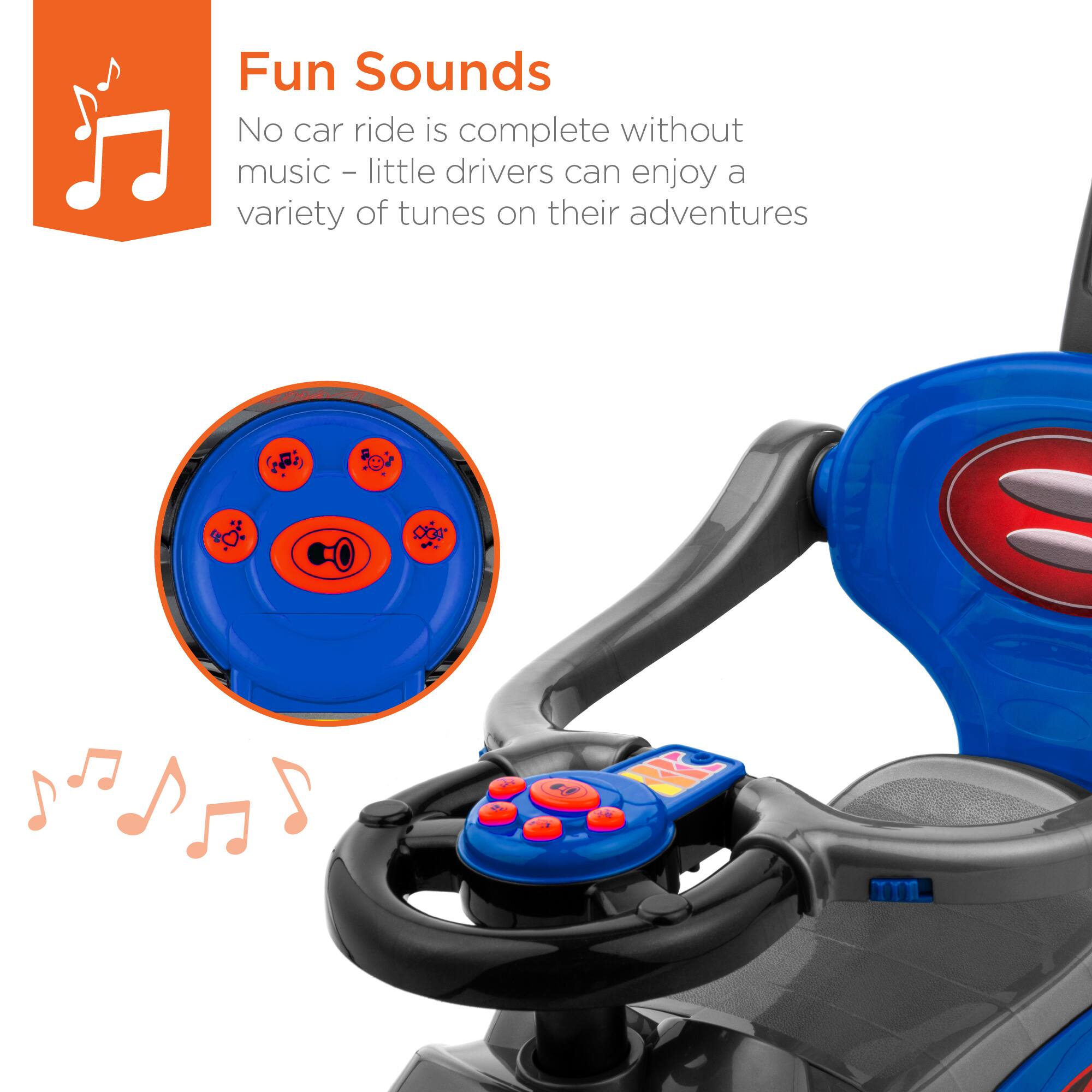 Fun Sounds

No car ride is complete without music - little drivers can enjoy a variety of tunes on their adventures.