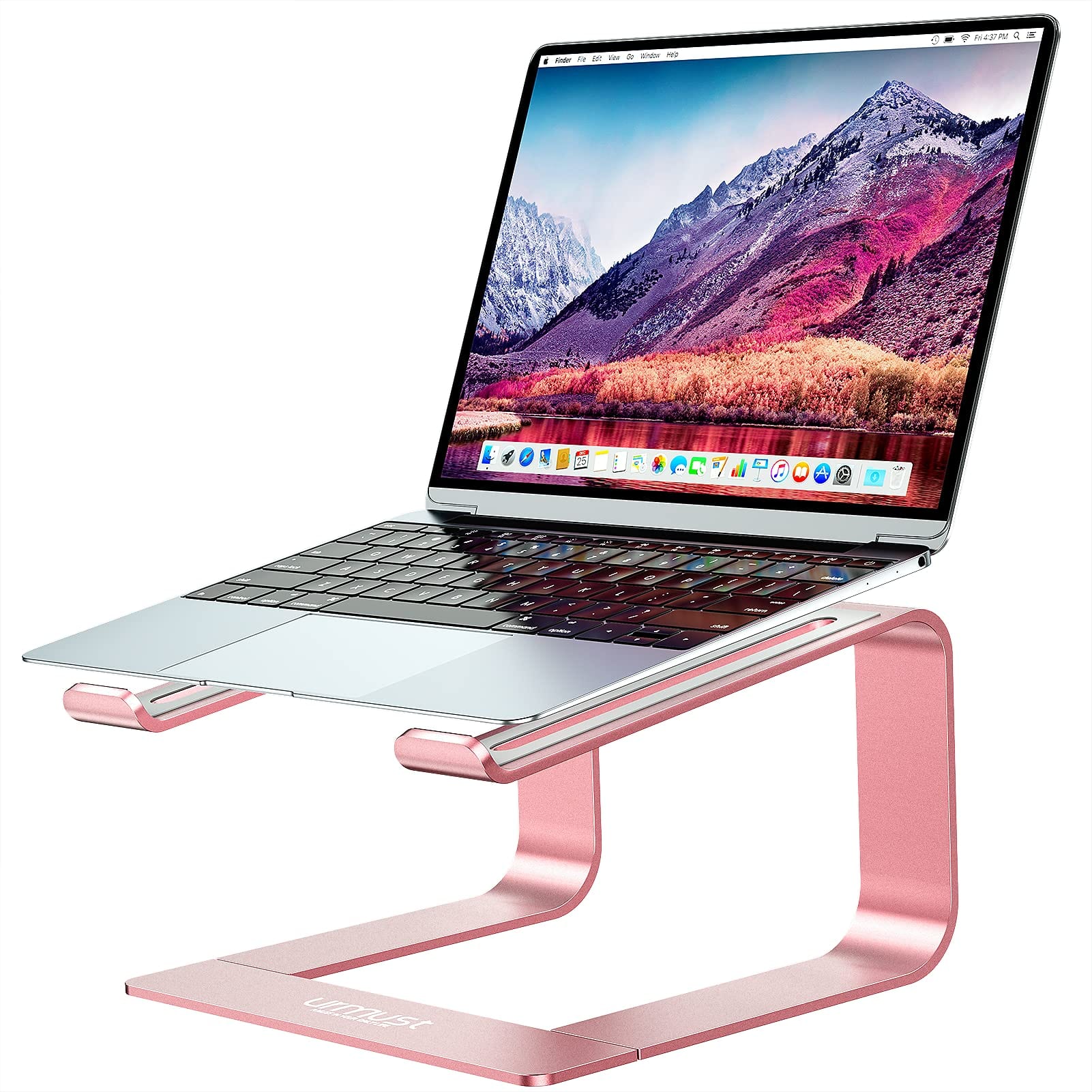 Stylel Star - 360 Rotating Laptop Stand For Desk Adjustable Height Riser Standing Converter Macbook Computer Lap Top Holder Fits All