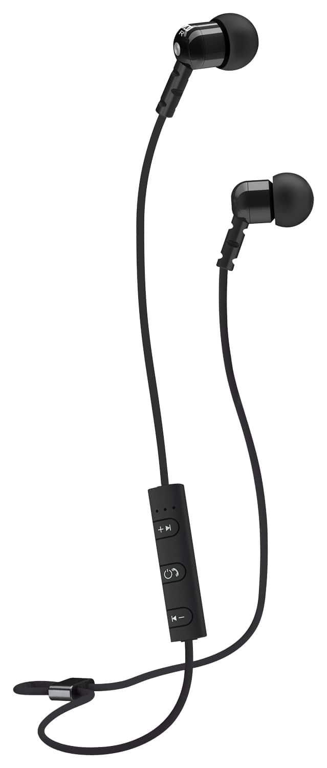 Front. MEE audio - M9B Wireless Earbud Headphones - Black.