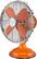 Left. 10" Table Fan - Orange.