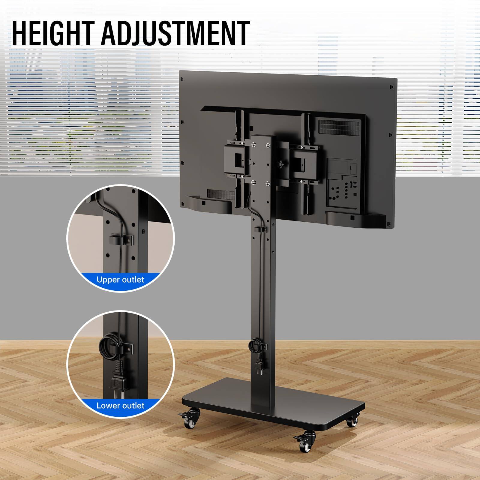HEIGHT ADJUSTMENT

Upper outlet

Lower outlet