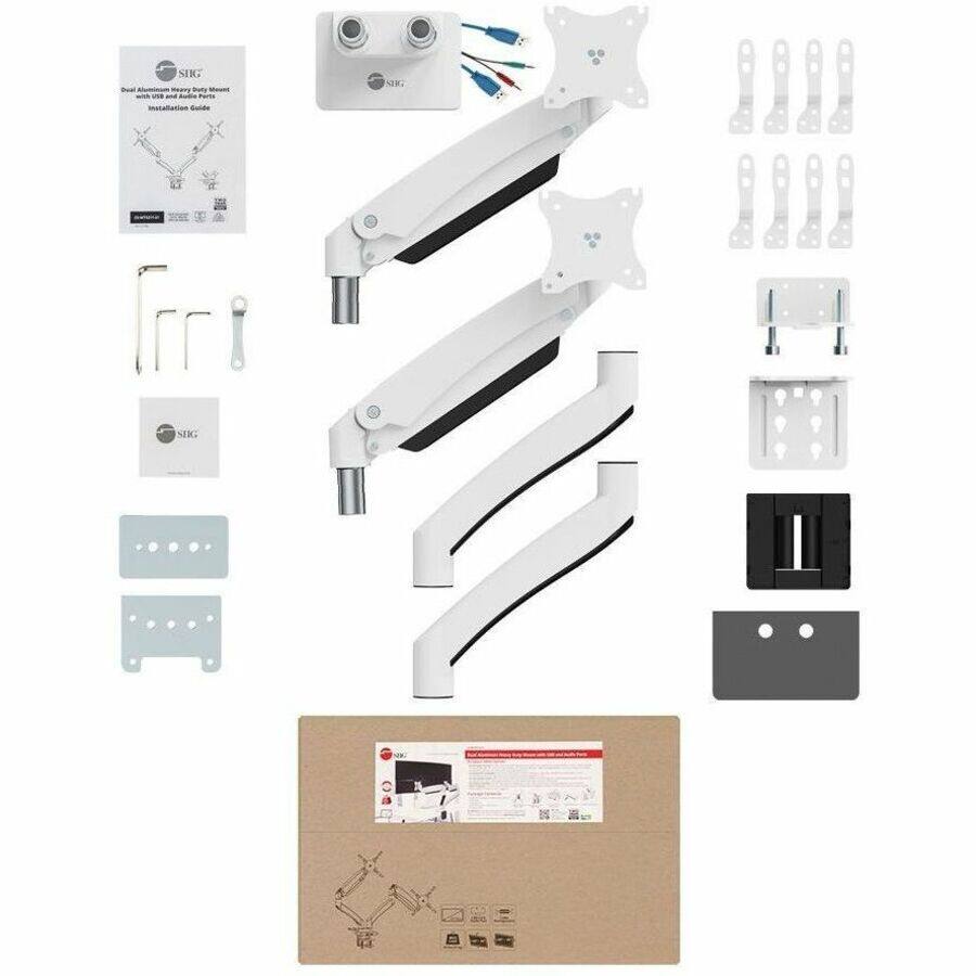SIG Dual Aluminum Heavy Duty Mount with USB and Audio Ports Installation Guide