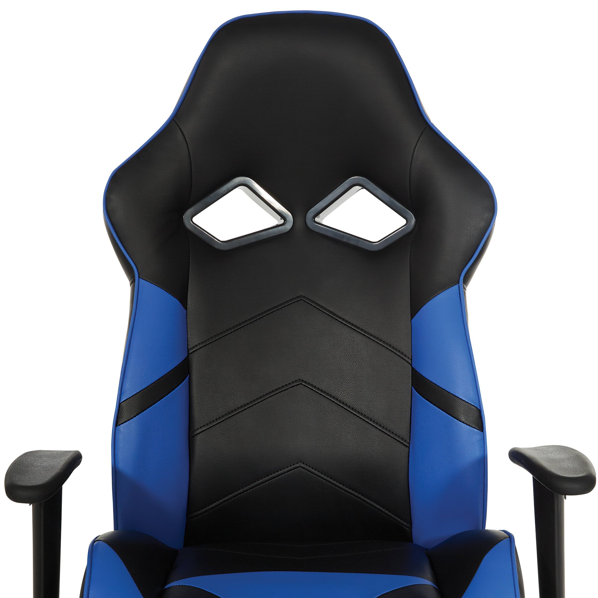 Alt View 17. OSP Home Furnishings - Vapor Gaming Chair - Blue/Black.
