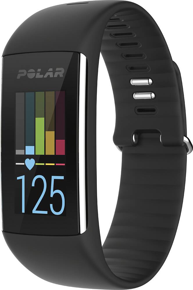 Angle. Polar - A360 Fitness Tracker + Heart Rate (Medium) - Charcoal Black.