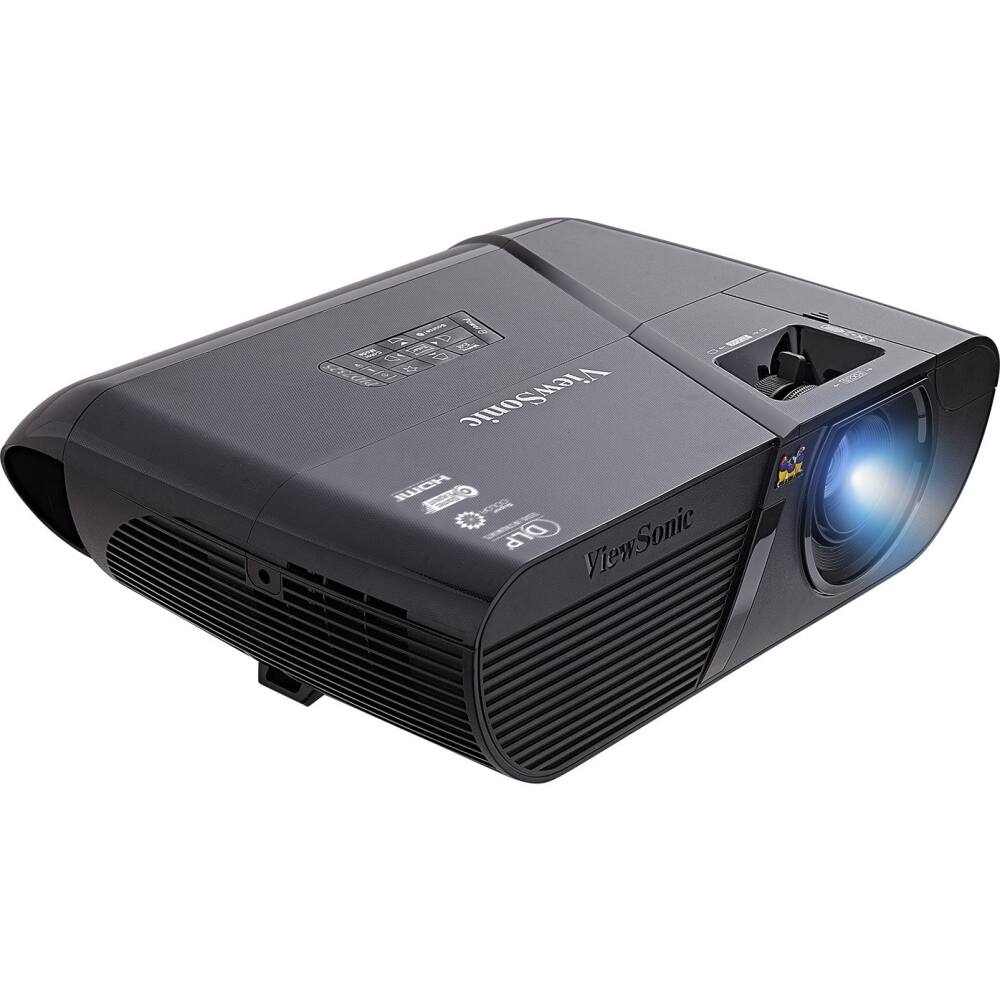 Front. ViewSonic - XGA DLP Projector - Black.