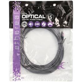 Ethereal - MHX Series TOSLINK Digital Optical Audio Cable, 49.2 Ft - Gray