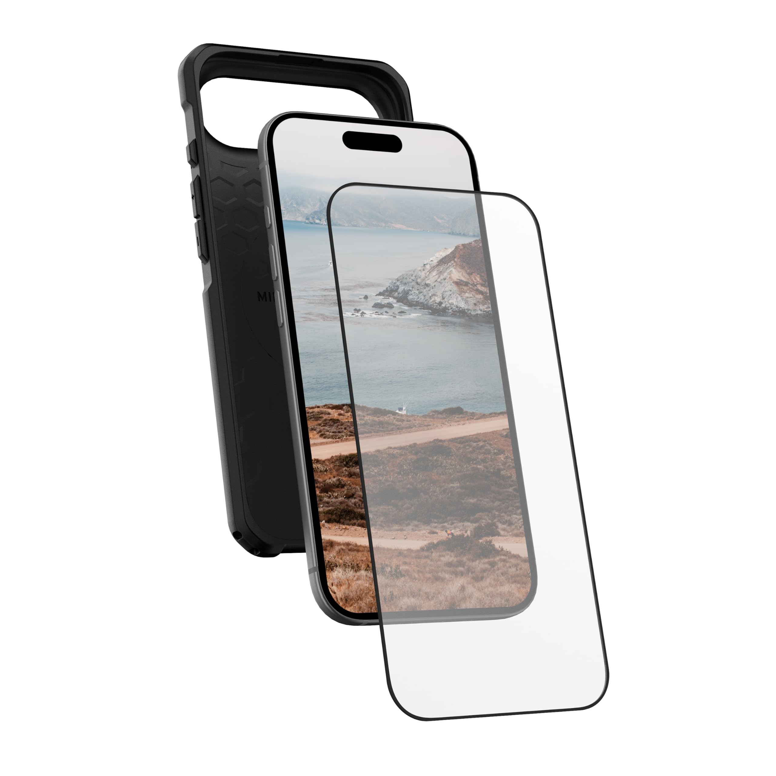 Alt View 5. UAG - iPhone Air Screen Protector - Anti-Fingerprint, Scratch Resistannce, HD Clarity Shatter Proof Tempered Glass - Clear.