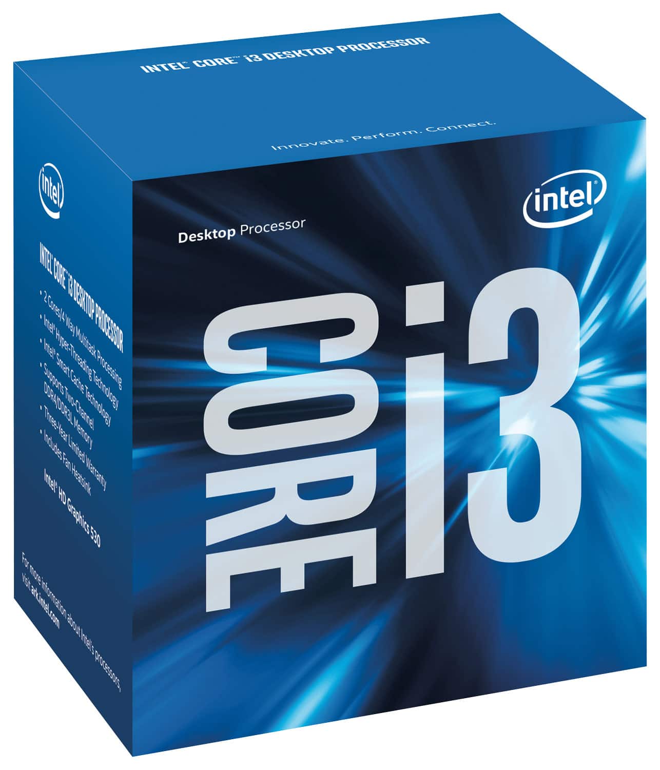 Intel - Core™ i3-6100 3.7GHz Socket LGA 1151 Processor - Silver-Front_Standard