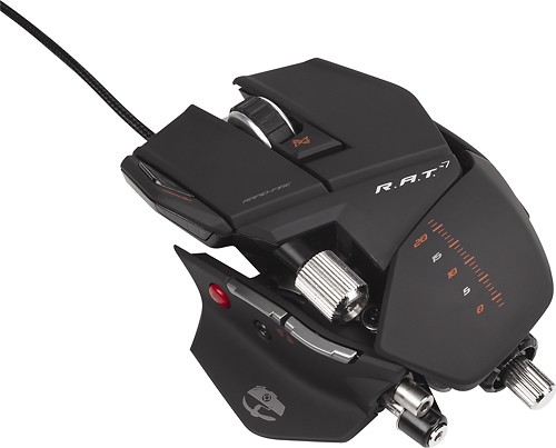 Best Buy: Mad Catz Cyborg R.A.T. 7 Gaming Mouse Black CCB4370800C2