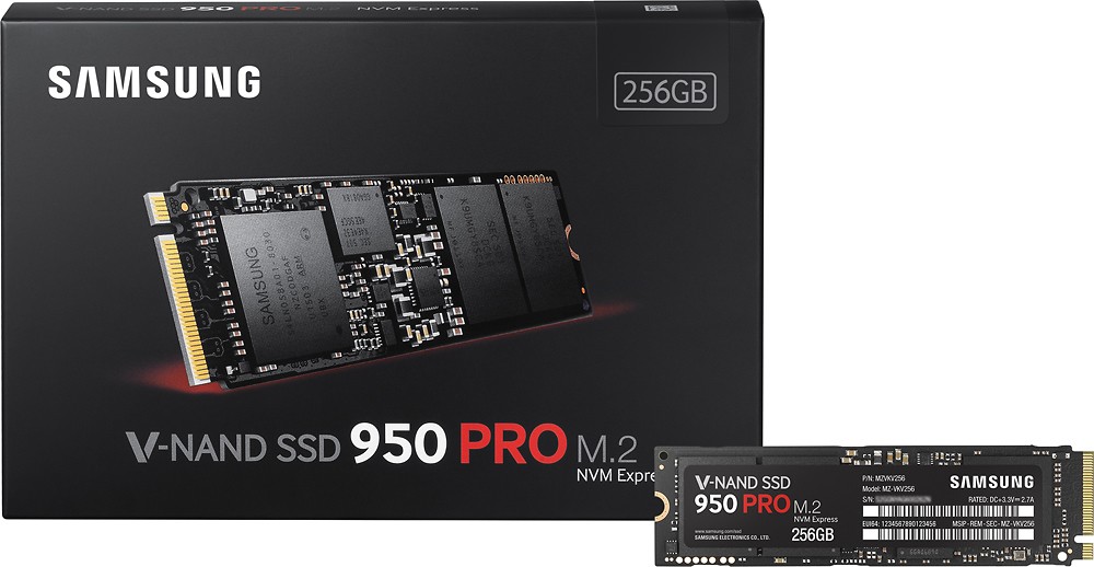 Descifrar realce Movilizar Samsung 950 PRO 256GB Internal PCI Express 3.0 Solid State Drive  MZ-V5P256BW - Best Buy