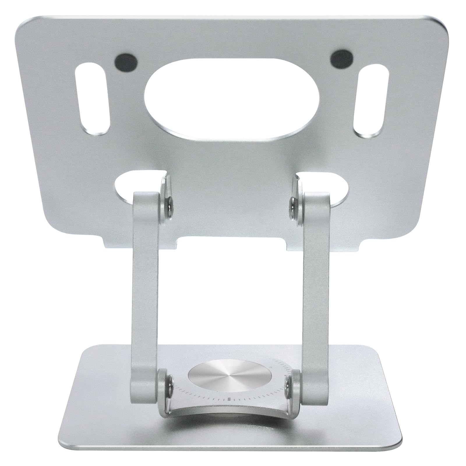 Alt View 2. HongFei - Foldable Adjustable Drawing Tablet Stand for Desk iPad Holder Laptop Computer Riser 360 Rotating Ergonomic Aluminum - Silver.