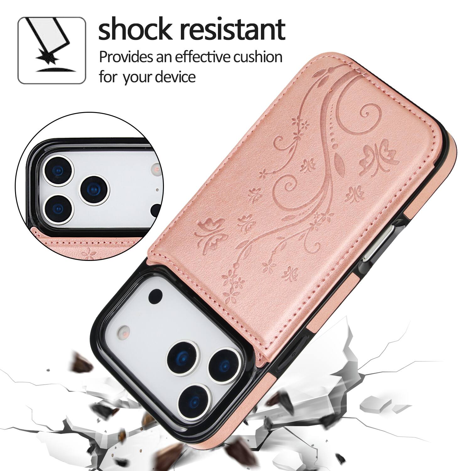 shock resistant  
Provides an effective cushion for your device