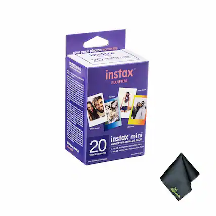 Some life give your photos some life. - 11 FR instax 20 instax mini NCL instax aNA to FUJIFILM K Rardom Mu Render - Ra-Cow Miulte Borter instax mini VALUE PACK 1 FILM n 20 VARIETY Mifute Fite Fack some a C. INSTAN Mr RamDoe Fim Puck 1 10 Mv tfe peton 1 O CT INSTAX -e Total Exposures Smuator Parren Fur Delato f D 06 Diainerds
