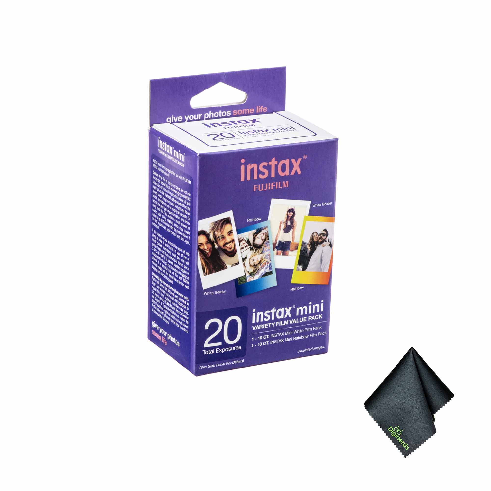 Some life give your photos some life. - 11 FR instax 20 instax mini NCL instax aNA to FUJIFILM K Rardom Mu Render - Ra-Cow Miulte Borter instax mini VALUE PACK 1 FILM n 20 VARIETY Mifute Fite Fack some a C. INSTAN Mr RamDoe Fim Puck 1 10 Mv tfe peton 1 O CT INSTAX -e Total Exposures Smuator Parren Fur Delato f D 06 Diainerds