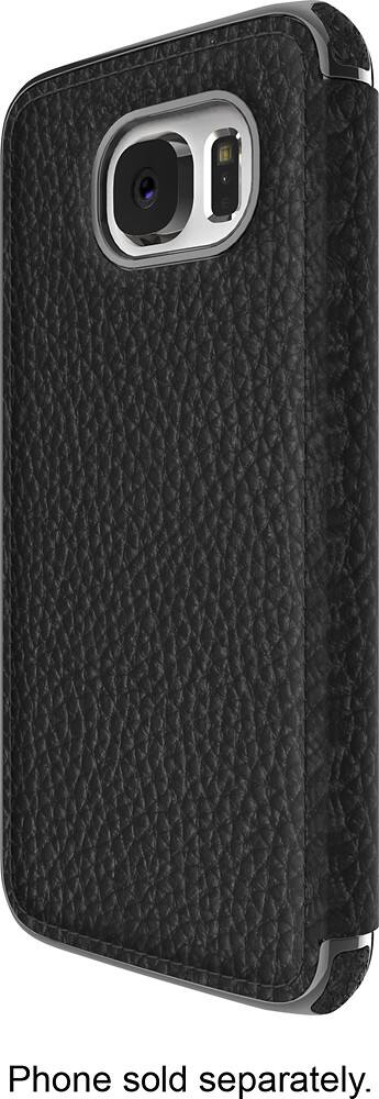 Front. ADOPTED - Folio Case for Samsung Galaxy S6 Cell Phones - Black/Gunmetal.