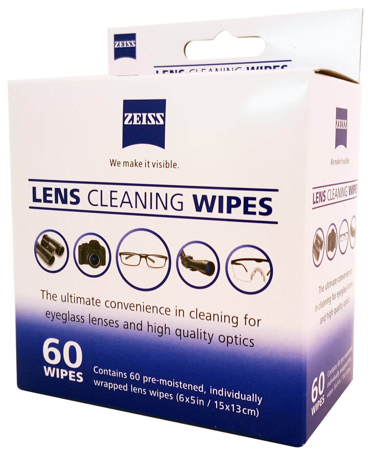 Best Buy: ZEISS Pre-Moistened Lens Wipes (60-Pack) White 2099-366