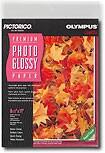 Front Detail. Olympus - 20-Pack 8.5" x 11" Semigloss Photo Paper.