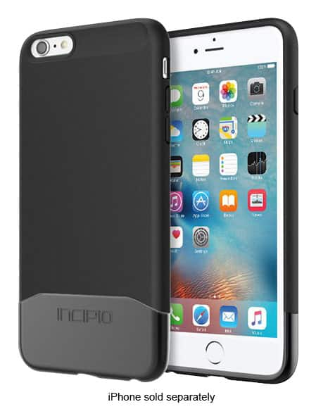 edge chrome hard shell case for apple iphone 6 plus and 6s plus - black