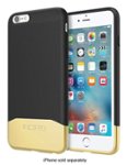 Front Zoom. Incipio - EDGE Chrome Hard Shell Case for Apple® iPhone® 6 Plus and 6s Plus - Black/Gold.