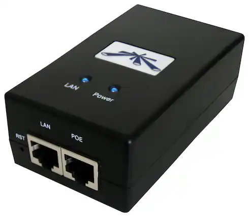 Angle. Ubiquiti - PoE Adapter - Black.