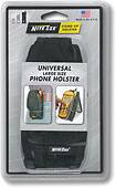 Front Detail. Nite Ize - Phone Holster Fits Large Cell Phones - Black.