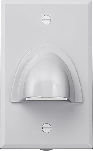 Insignia™ - Cable Pass-Through Wall Plate - White