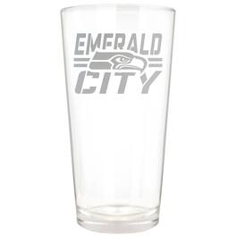 Great American Products - Seattle Seahawks Etched 16oz. Rally Cry Pint Glass - Multicolor