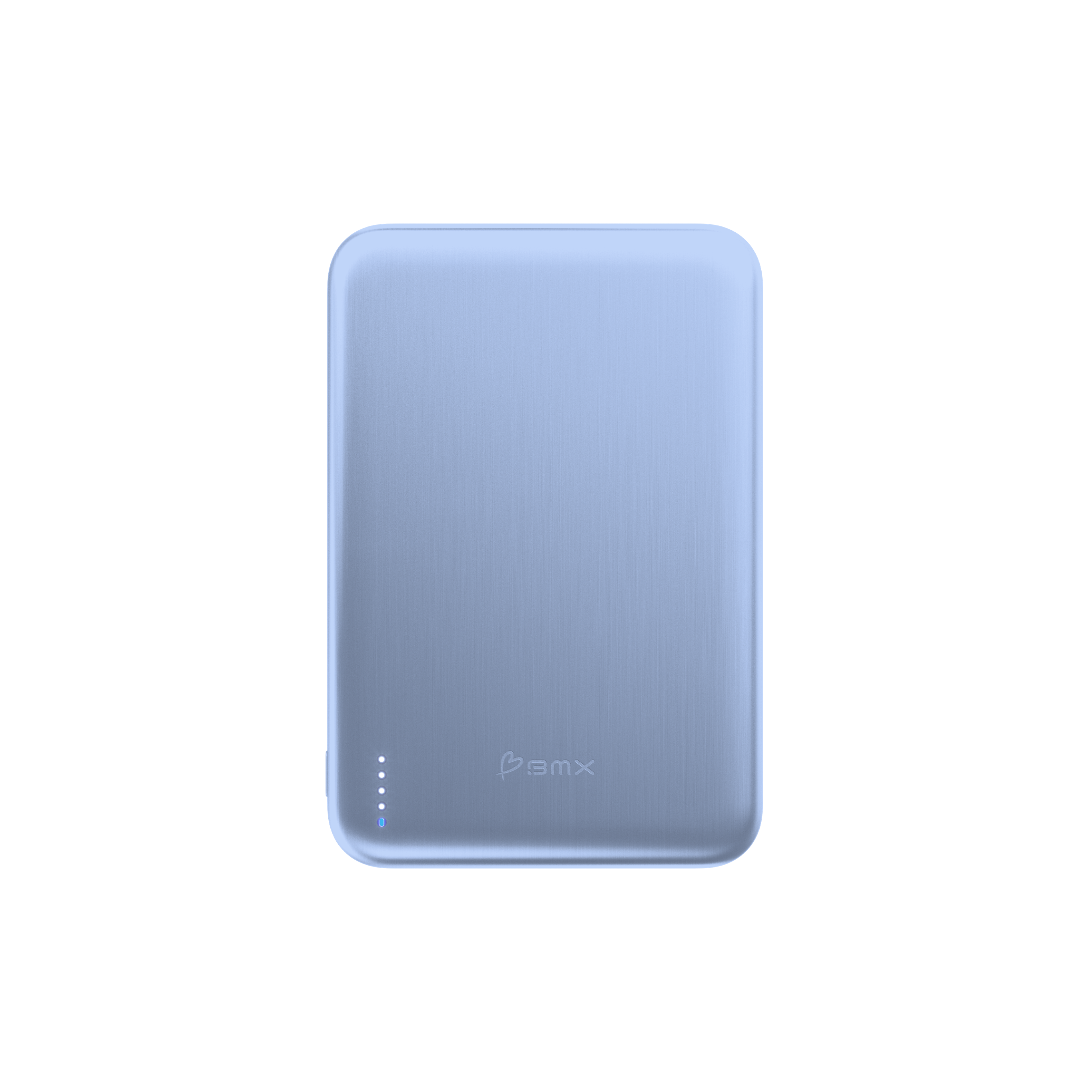 Front. BMX - SolidSafe AIR 5K Magnetic Solid-State Power Bank - Light Blue.