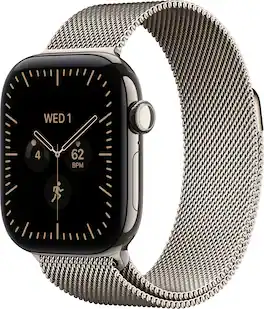 Apple Watch Series 12 (GPS + Cellular) 42mm Titanium Case with Natural Milanese Loop - Natural - (2026)