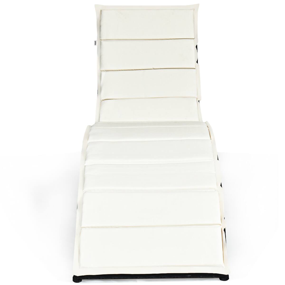 Alt View 7. Gymax - Gymax 2PCS Foldable Rattan Wicker Chaise Lounge Chair w/ Cushion Patio Outdoor - Black.