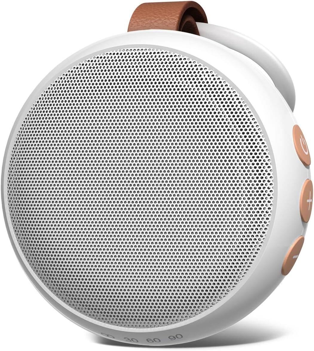 Front. FINEAK - Portable Sound Machine Baby White Noise Machine with 30 Soothing Sounds - White.