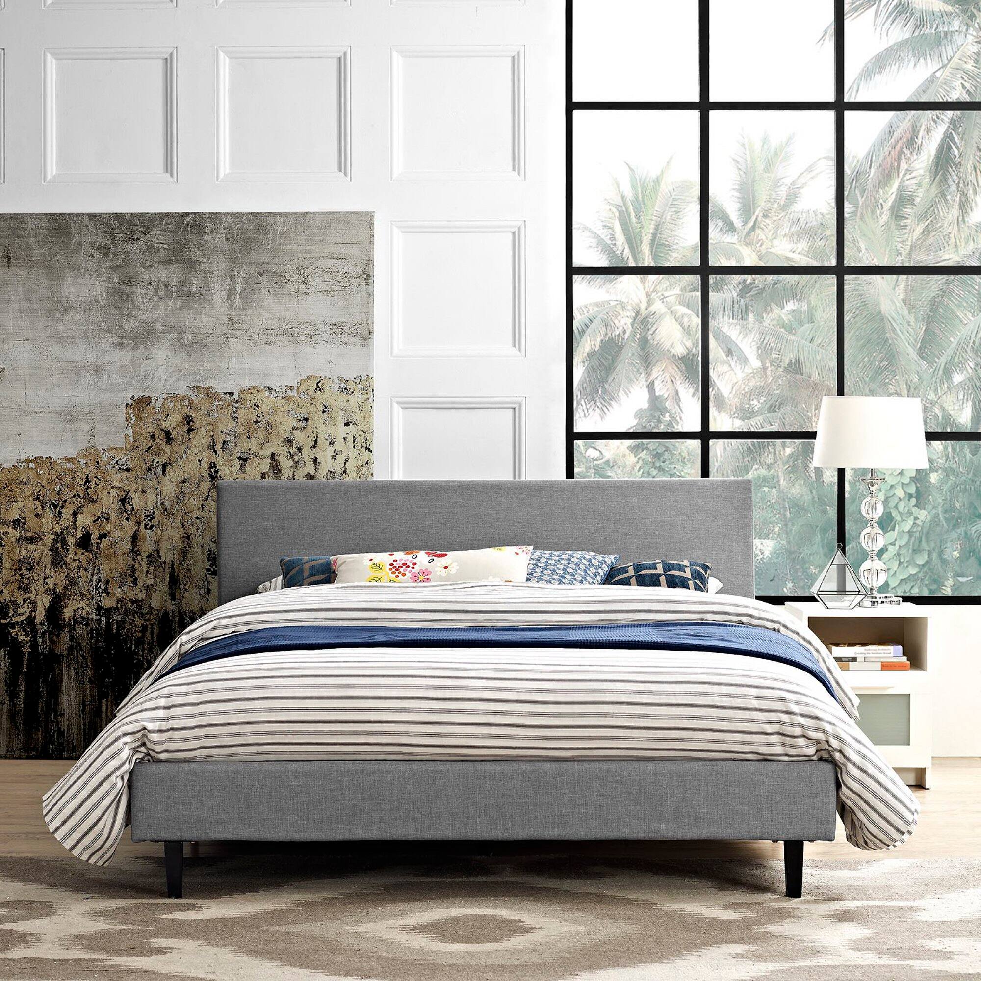Alt View 2. Modway - Estate Queen Bed - White.