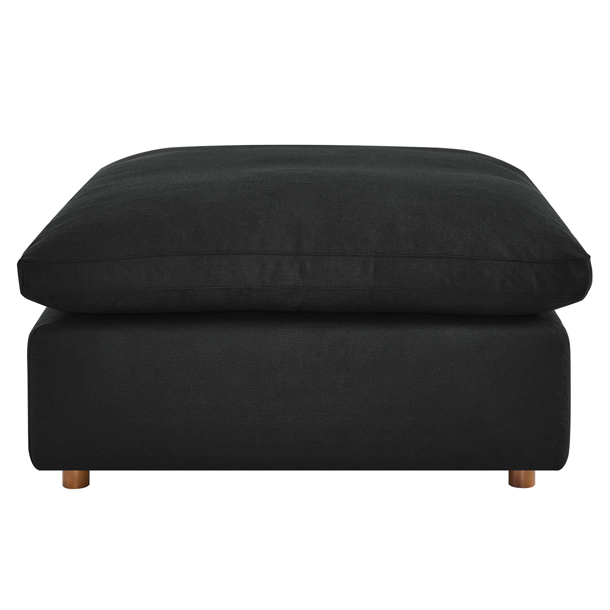 Alt View 2. Modway - Commix Down Filled Overstuffed Ottoman by Modway - EEI-3318-BLK.