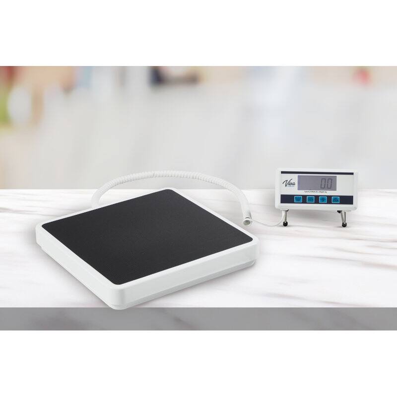 Angle. Viva Comfort - ME904 Series Scale, Remote Display BMI Medical Digital Smart Scale - White.