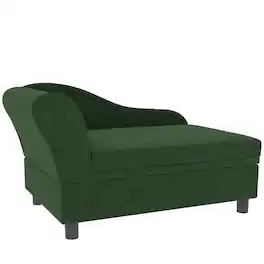 Pawhut - Sofa Bed Couch with Storage - Green