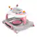 Angle Zoom. Storkcraft - 3-in-1 Activity Walker and Rocker with Jumping Board with Feeding Tray - Pink.