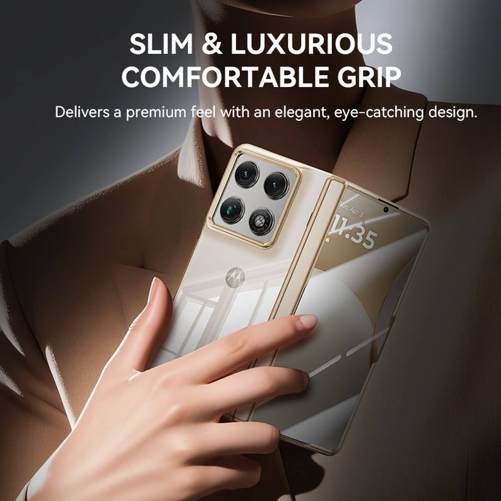 SLIM & LUXURIOUS & COMFORTABLE GRIP  
Delivers a premium feel with an elegant, eye-catching design.  
AA c, Apr 3 3 U.35