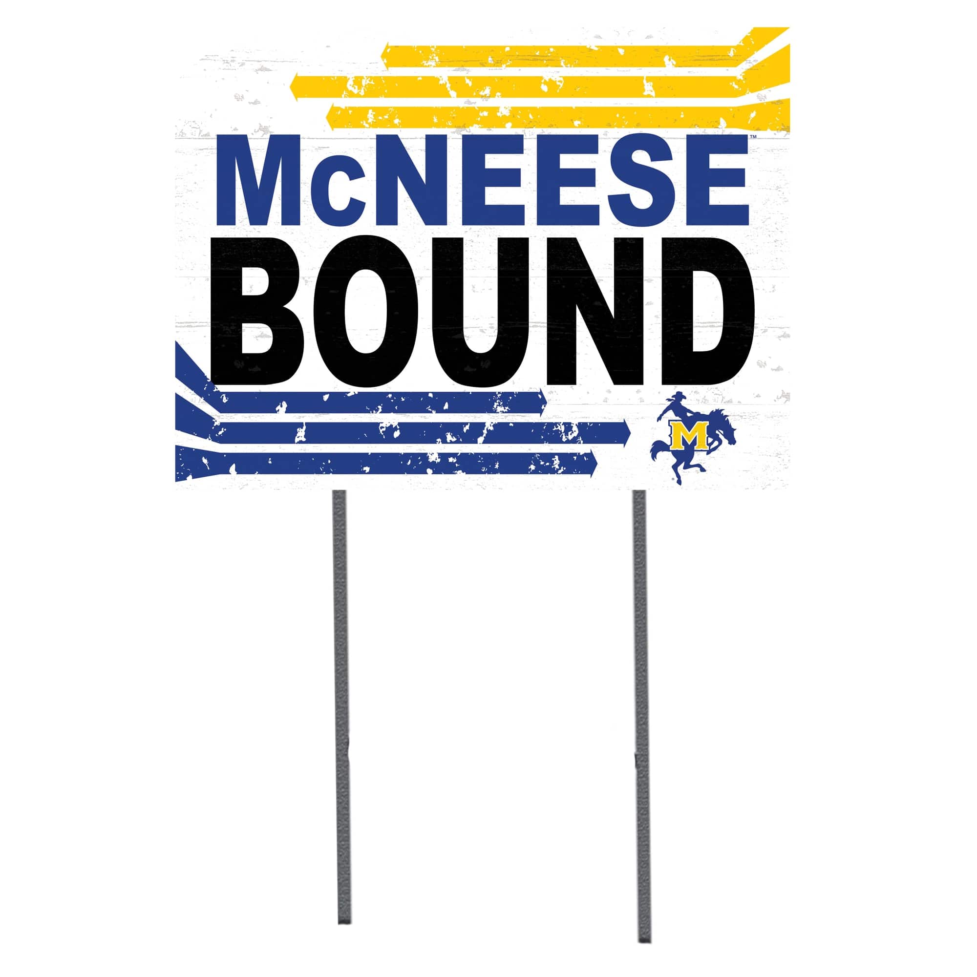 Jardine - McNeese State Cowboys 18" x 24" Team Yard Sign - White
