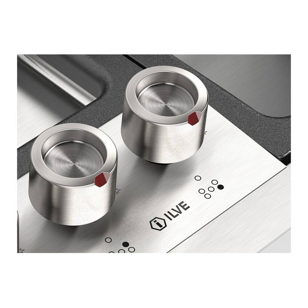 Alt View 9. ILVE - ILVE Panoramagic 36 inch Built-In Gas Cooktop with 5 Burners + Griddle (Natural Gas, Stainless Steel) - Stainless Steel.