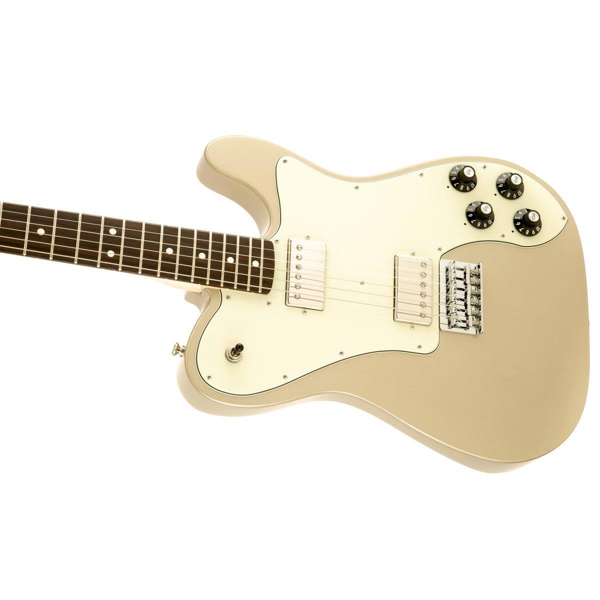 Alt View 3. Fender - Fender Artist Series Chris Shiflett Telecaster Deluxe Electric Guitar, Gold.